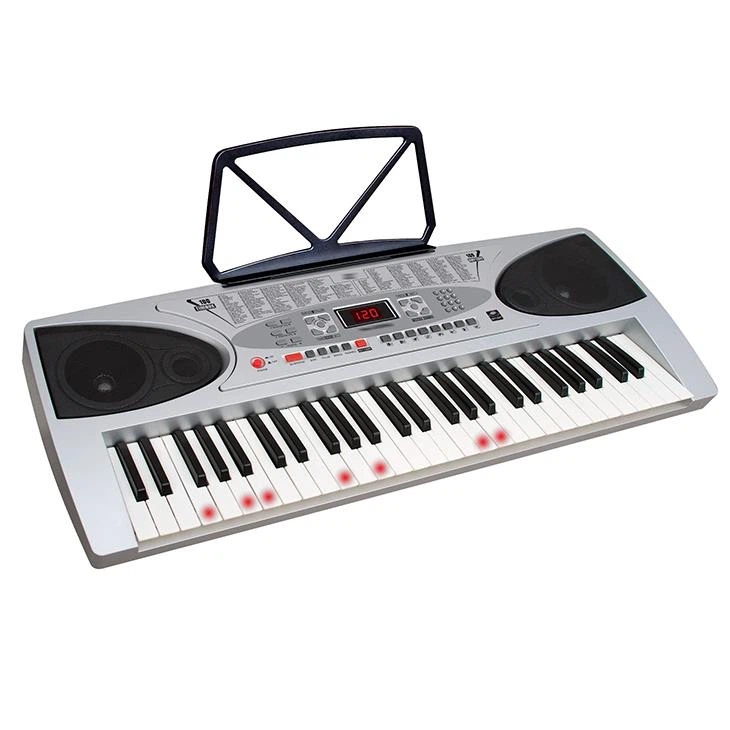 Teclado de música eletrônica infantil de 54 teclas