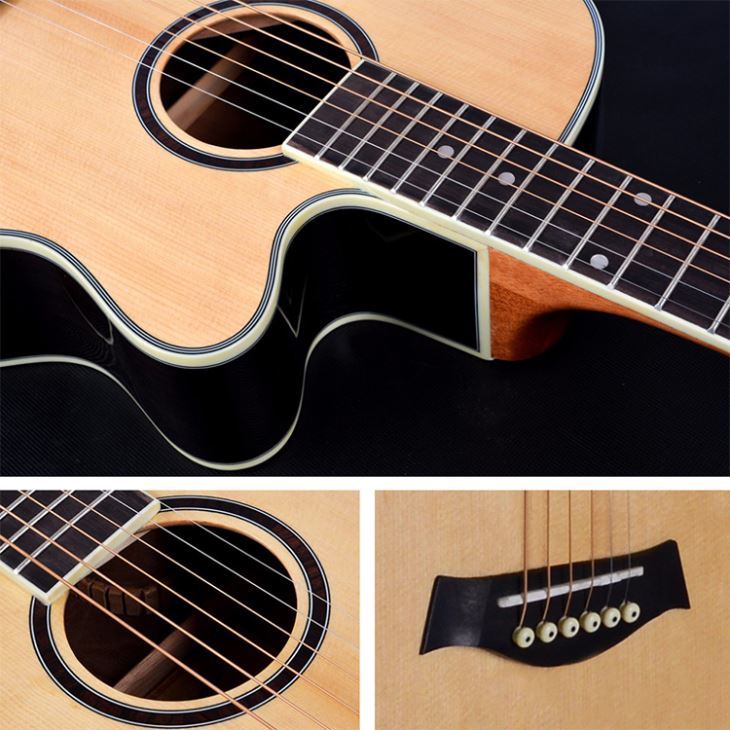 Mahogany Folk Steel String Travel Acoustic Guitar
