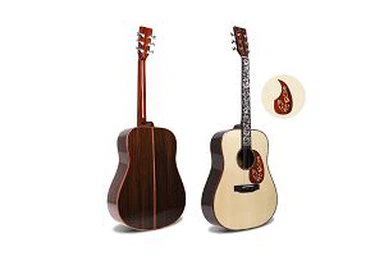 Guitarra acústica de mogno