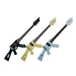 Guitarra elétrica fashion especial em forma de arma personalizada